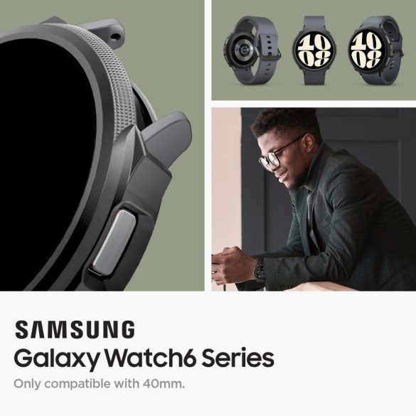 Spigen Liquid Air Samsung GALAXY Watch 6 (40MM) matt FEKETE tok