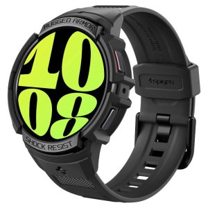 Spigen RUGGED ARMOR "PRO" GALAXY Watch 6 (44MM) FEKETE tok