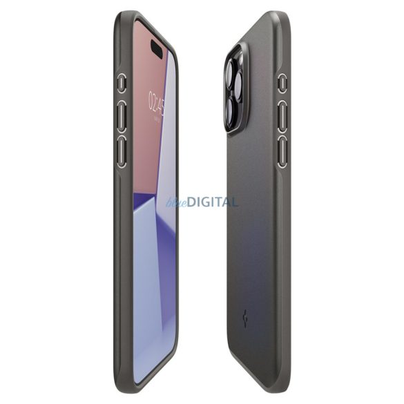 Spigen Thin Fit, Armor fém - iPhone 15 Pro Max tok