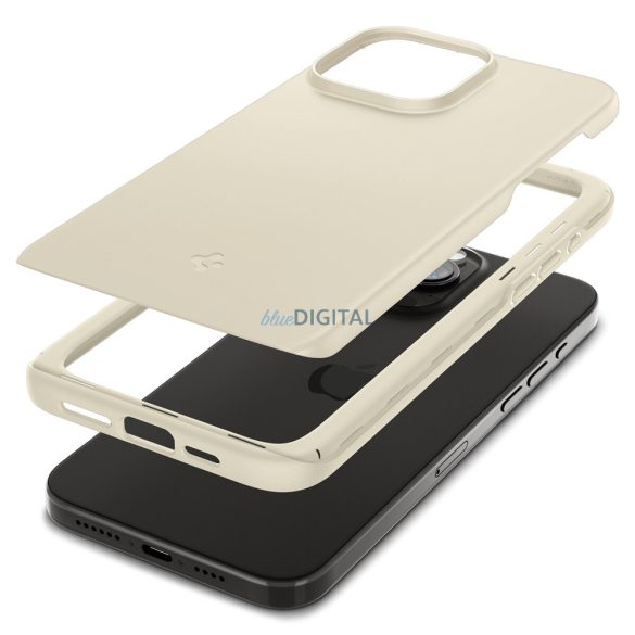 Spigen Thin Fit, bézs - iPhone 15 Pro Max tok