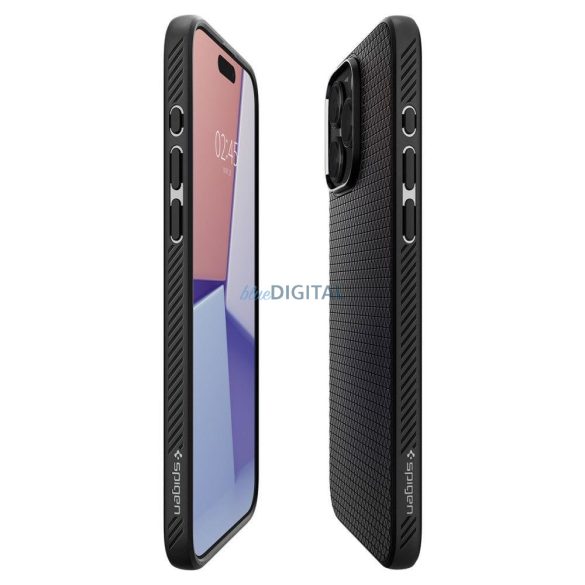 SPIGEN Liquid Air iPhone 15 PRO MAX MATT FEKETE tok