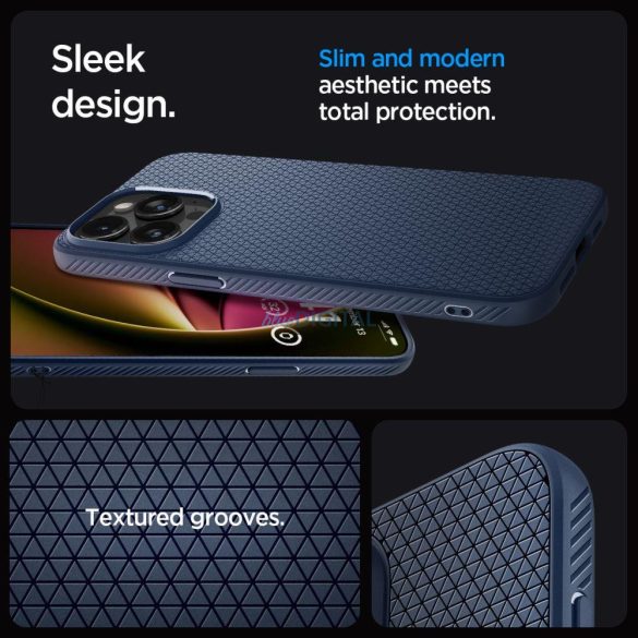 SPIGEN Liquid Air iPhone 15 PRO MAX TENGERÉSZKÉK tok