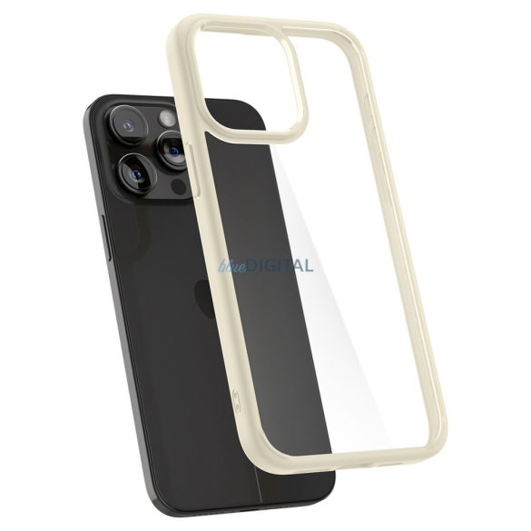 Spigen Ultra Hybrid tok iPhone 15 Pro Max - bézs színben