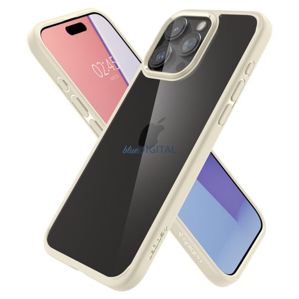 Spigen Ultra Hybrid tok iPhone 15 Pro Max - bézs színben