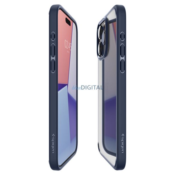 Spigen Ultra Hybrid, tengerészkék - iPhone 15 Pro Max tok