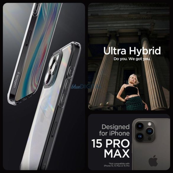 SPIGEN ULTRA HIBRID iPhone 15 PRO MAX SPACE KRISTÁLY tok