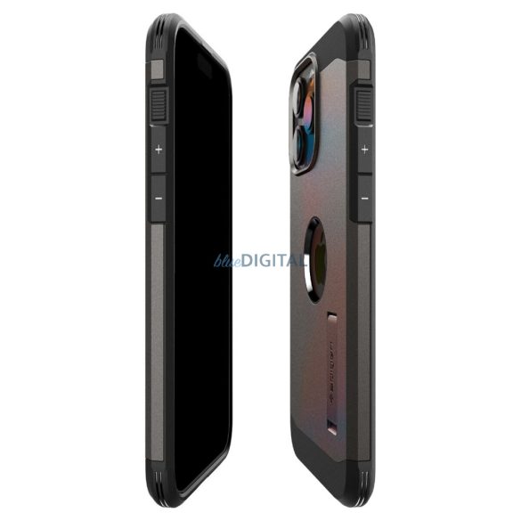 Spigen Tough Armor MagSafe tok állvány iPhone 15 Pro Max - barna