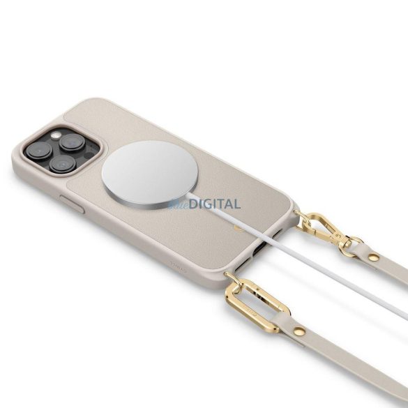 Spigen CYRILL CLASSIC CHARM MAG MAG MAGSAFE iPhone 15 PRO MAX krémszínű tok