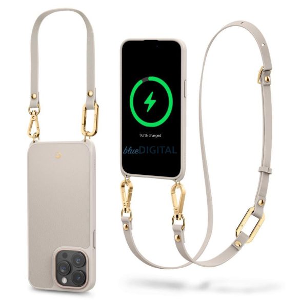 Spigen CYRILL CLASSIC CHARM MAG MAG MAGSAFE iPhone 15 PRO MAX krémszínű tok