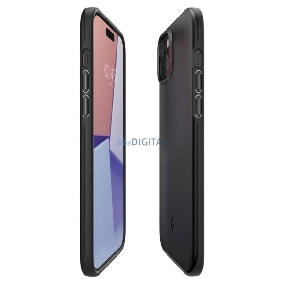 SPIGEN Thin Fit iPhone 15 PLUS FEKETE tok