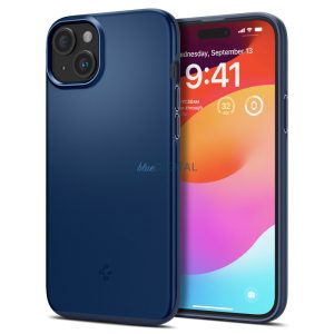 Spigen Thin Fit tok iPhone 15 Plus - kék