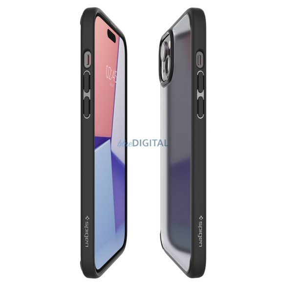 Spigen Ultra Hybrid, fagyfekete - iPhone 15 Plus tok