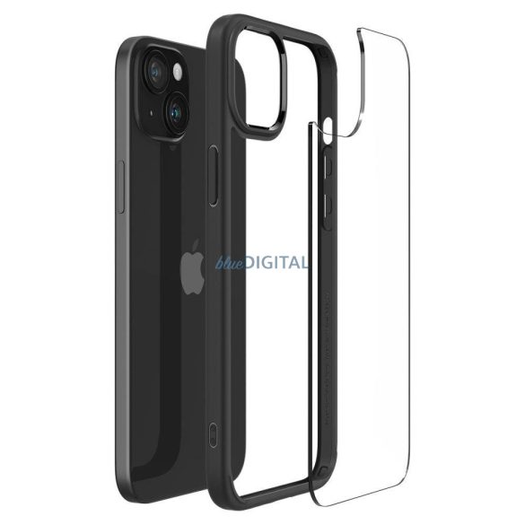 SPIGEN ULTRA HYBRID iPhone 15 PLUS MATT FEKETE tok