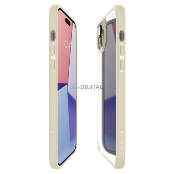 Spigen Ultra Hybrid tok iPhone 15 Plus - bézs színben