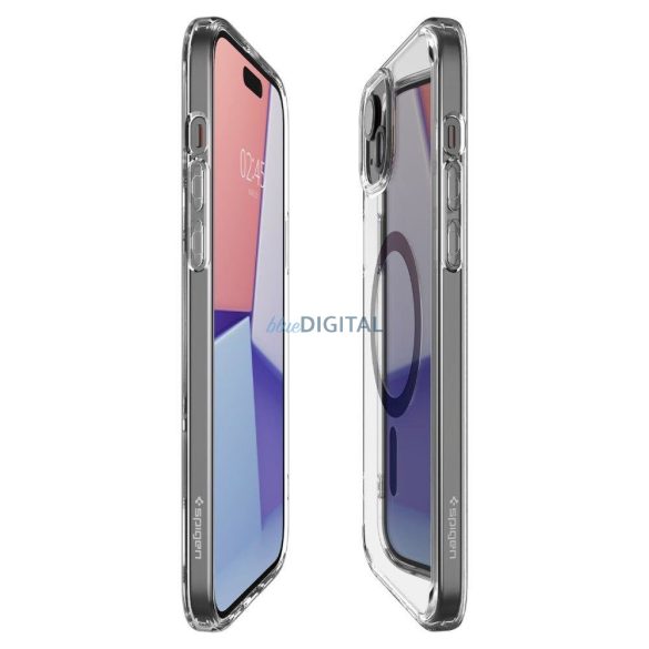 SPIGEN ULTRA HIBRID MAGSAFE iPhone 15 PLUS FEKETE tok