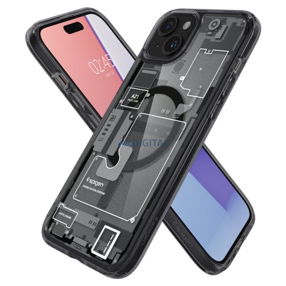 Spigen Ultra Hybrid MagSafe, nulla egy - iPhone 15 Plus tok