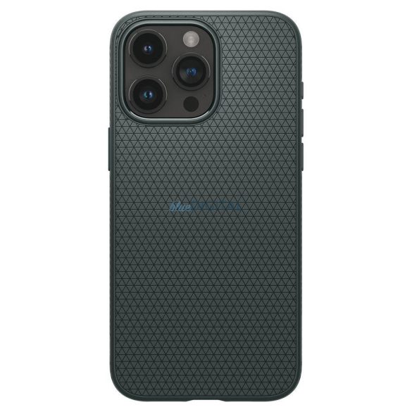 SPIGEN Liquid Air iPhone 15 PRO sötétzöld tok