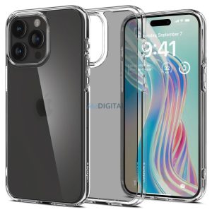 SPIGEN ULTRA HIBRID iPhone 15 PRO ÁTLÁTSZÓ tok