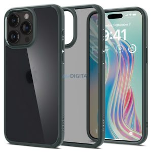 Spigen Ultra Hybrid, fagyoszöld - iPhone 15 Pro tok