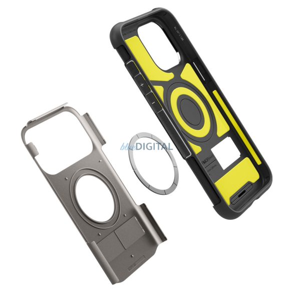 Spigen Tough Armor MagSafe, fémlap - iPhone 15 Pro tok