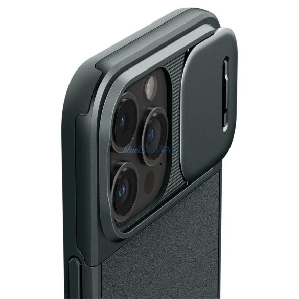 SPIGEN OPTIK ARMOR MAGSAFE iPhone 15 PRO sötétzöld tok