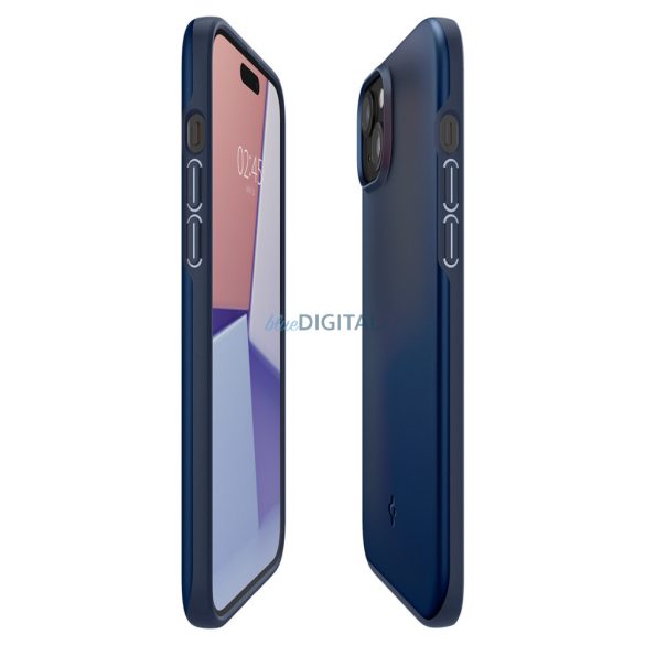 Spigen Thin Fit tok iPhone 15 - kék