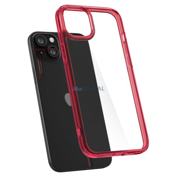 Spigen Ultra Hybrid, piros kristály - iPhone 15 tok