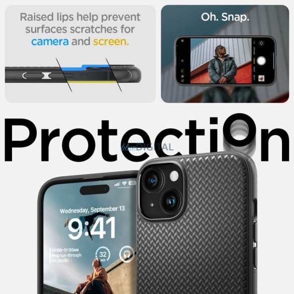 SPIGEN MAG ARMOR iPhone 15 MATT FEKETE tok