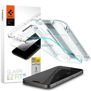 SPIGEN GLAS.TR "EZ FIT" EDZETT ÜVEG iPhone 15 PRO MAX ÁTLÁTSZÓ