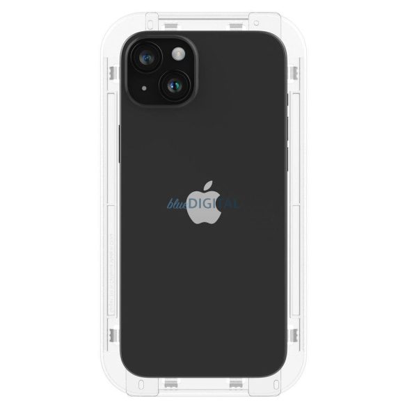 SPIGEN GLAS.TR "EZ FIT" EDZETT ÜVEG FC iPhone 15 PLUS FEKETE