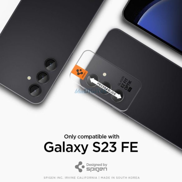 KAMERA VÉDŐ Spigen OPTIK.TR "EZ FIT" KAMERA VÉDŐ 2db GALAXY Samsung Galaxy S23 FE FEKETE fólia