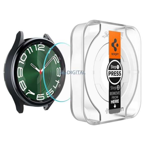 SPIGEN GLAS.TR "EZ-FIT" EDZETT ÜVEG 2 CSOMAG GALAXY WATCH 6 CLASSIC (47 MM) ÁTLÁTSZÓ