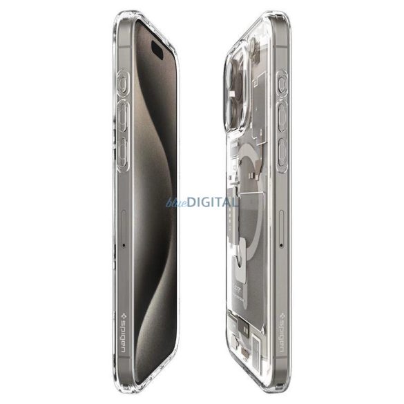 Spigen Ultra Hybrid MagSafe tok iPhone 15 Pro Max - természetes titán