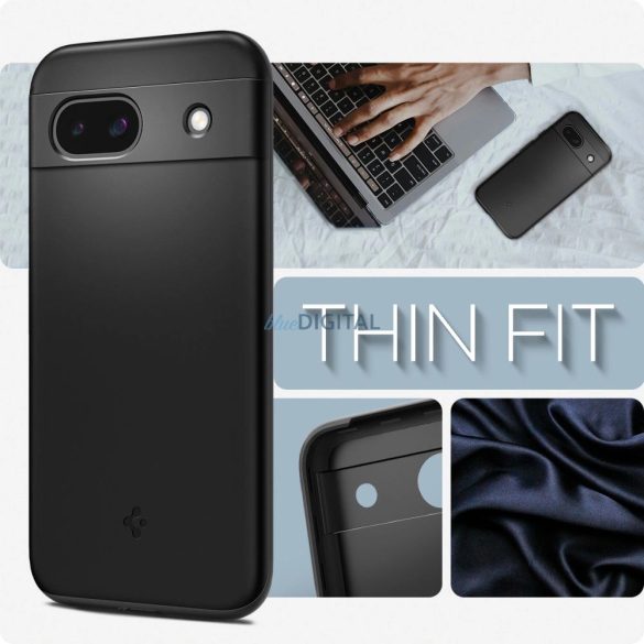 Spigen Thin Fit tok Google Pixel 8a - fekete