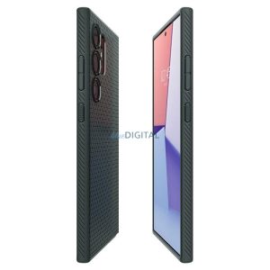 Spigen Liquid Air Samsung Galaxy S24 Ultra - sötétzöld tok