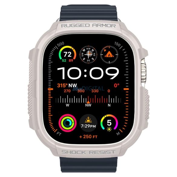 Spigen Rugged Armor tok Apple Watch Ultra 1/2 (49 mm) - bézs