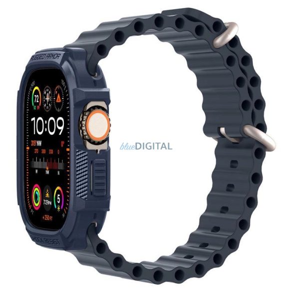 Spigen Rugged Armor tok Apple Watch Ultra 1 / 2 (49 mm) - tengerészkék színben