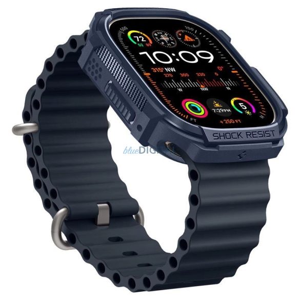 Spigen Rugged Armor tok Apple Watch Ultra 1 / 2 (49 mm) - tengerészkék színben