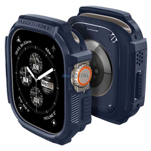 Spigen Rugged Armor tok Apple Watch Ultra 1 / 2 (49 mm) - tengerészkék színben