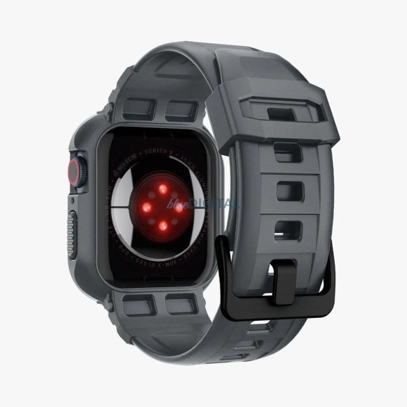 Spigen Rugged Armor Pro tok Apple Watch 4 / 5 / 6 / 7 / 8 / 9 / SE (44 / 45 mm) - Sötétszürke