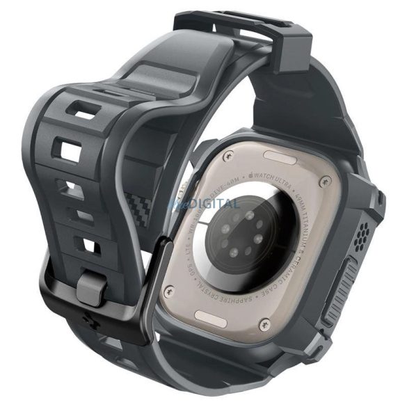 Spigen Rugged Armor Pro tok Apple Watch Ultra 1/2 (49 mm) - Sötétszürke