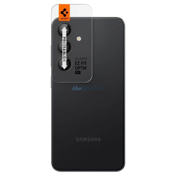 Spigen Optik.tR EZ Fit kameravédő Samsung Galaxy S24+ - fekete 2 db fólia