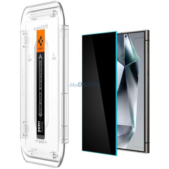 Spigen Glas.TR Privacy betekintésvédett edzett üveg EZ Fit applikátorral Samsung Galaxy S24 Ultra - 2 db