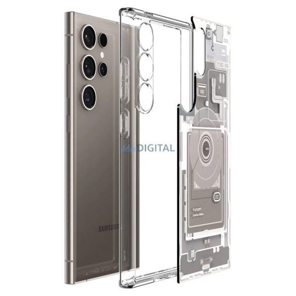Spigen Ultra Hybrid tok Samsung Galaxy S24 Ultra - szürke