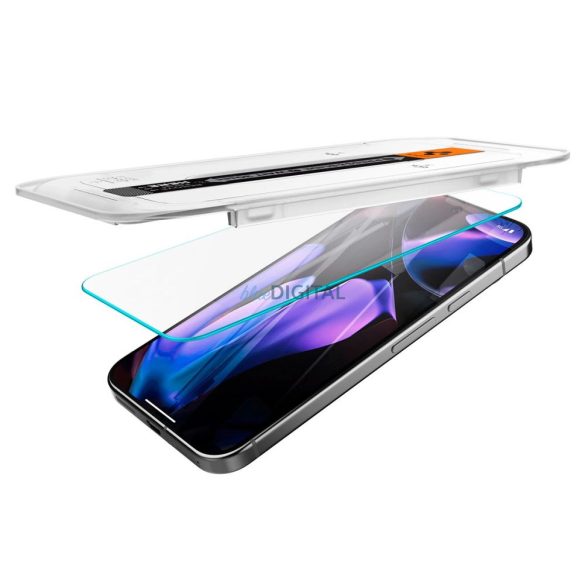 Spigen Glas.tR EZ Fit edzett üveg felhelyezést segítő kerettel Google Pixel 9 / 9 Pro - 2 db