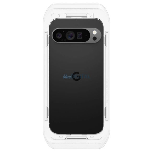 Spigen Glas.tR EZ Fit edzett üveg felhelyezést segítő kerettel Google Pixel 9 / 9 Pro - 2 db