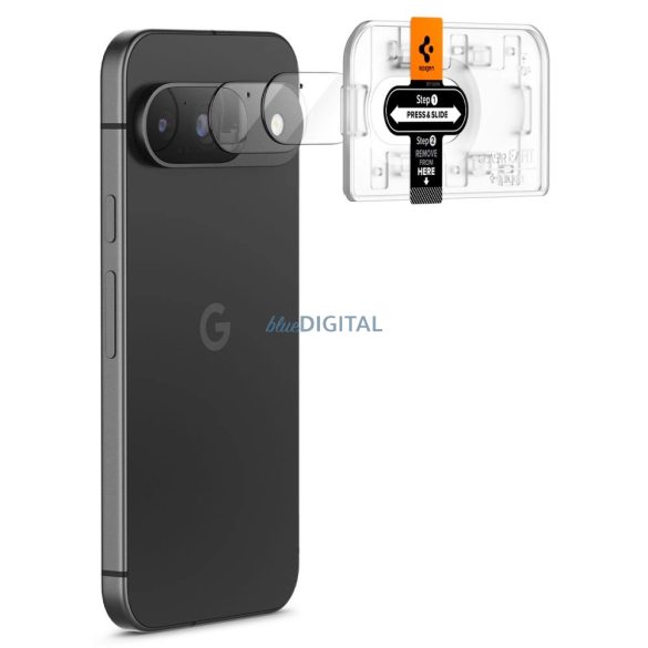 Spigen Optik.tR Ez Fit kamera lencse védő edzett üveg Google Pixel 9 - 2 db