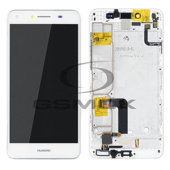 LCD + Érintőpanel Teljes Huawei Y 5 Ii 4g Kerettel Fehér 97070nvt Eredeti Szervízcsomag