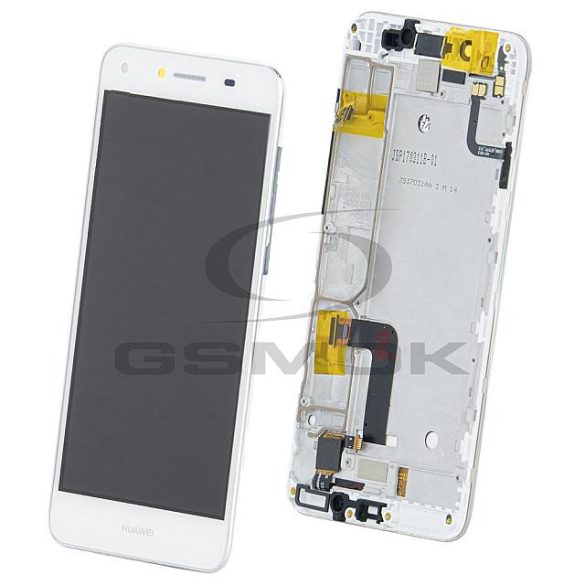 LCD + Érintőpanel Teljes Huawei Y 5 Ii 4g Kerettel Fehér 97070nvt Eredeti Szervízcsomag
