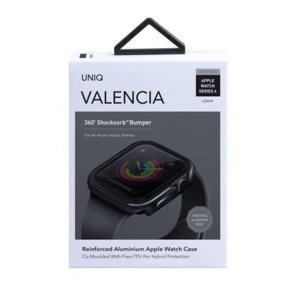 UNIQ Valencia tok Apple Watch 4/5/6/SE 40mm szürke